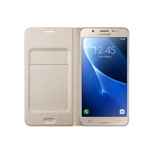 Etui Samsung Flip Wallet do Galaxy J5 (2016) Gold EF-WJ510PFEGWW