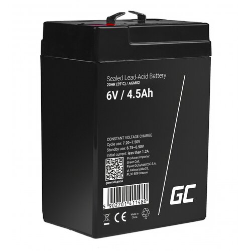 Akumulator Green Cell AGM VRLA 6V 4.5Ah bezobsługowy