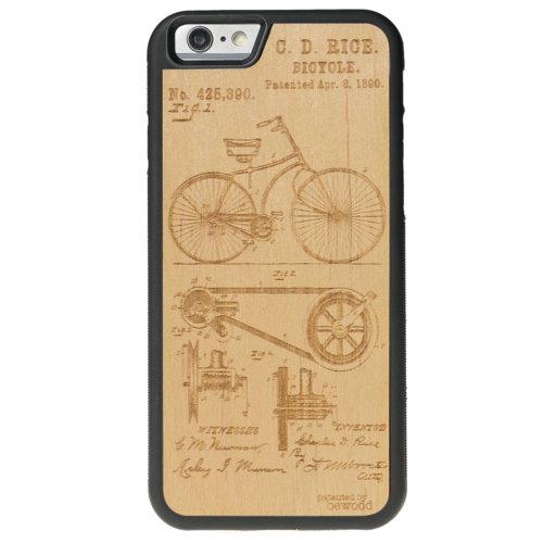 BeWood Apple iPhone 6/6S Plus Patent Bicykl Vibe Czarny