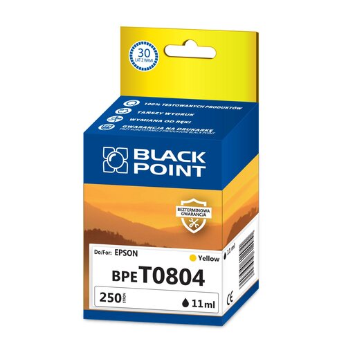 Kartridż atramentowy Black Point BPET0804 żółty