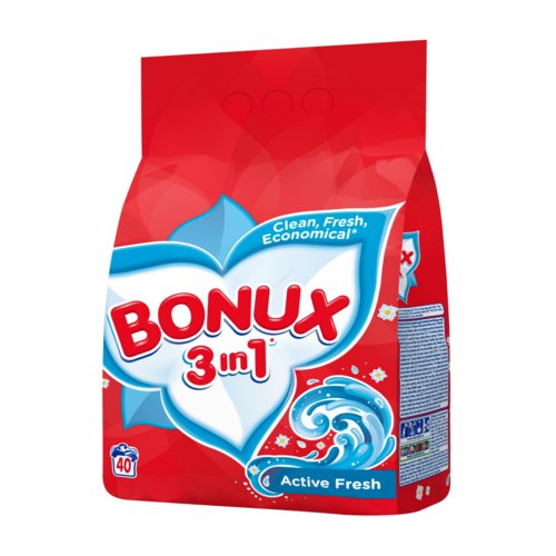Bonux 3in1 Active Fresh proszek do białego 3kg