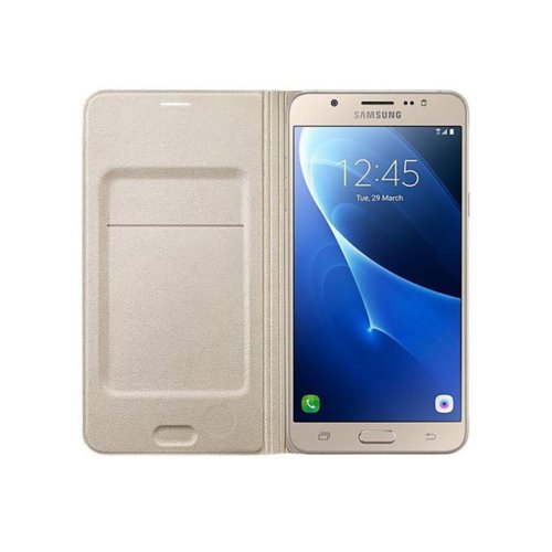Etui Samsung Flip Wallet do Galaxy J7 (2016) Gold EF-WJ710PFEGWW