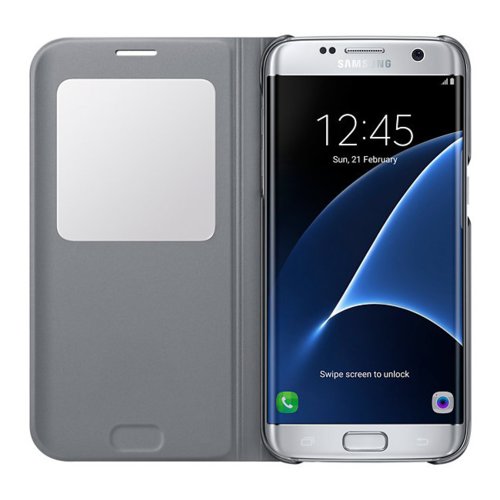 Etui Samsung S View Cover do Galaxy S7 edge Silver EF-CG935PSEGWW
