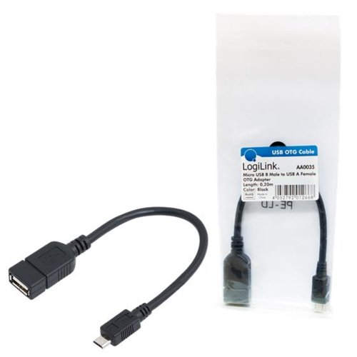 Kabel Logilink USB OTG AA0035 czarny