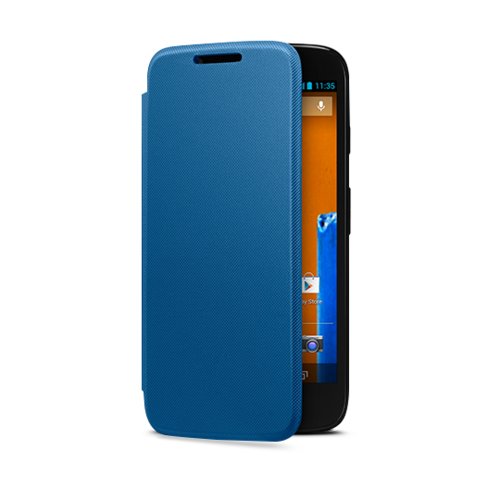 Etui Motorola Flip Blue Moto G