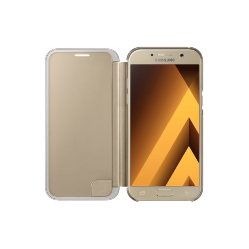 Etui Samsung Clear view cover do Galaxy A5 (2017) Gold EF-ZA520CFEGWW
