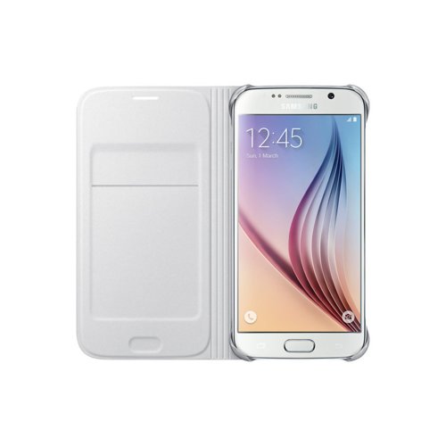 Etui Samsung Flip Wallet (PU) do Galaxy S6 White EF-WG920PWEGWW
