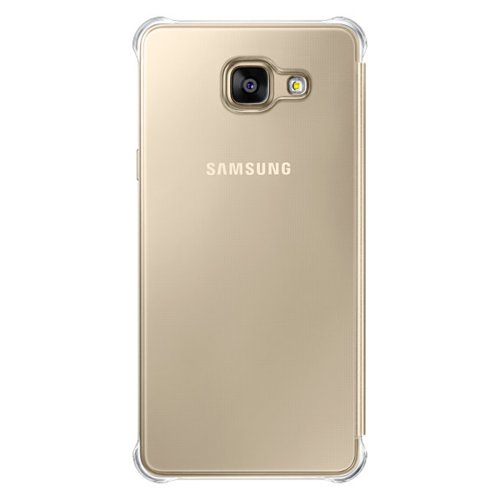 Etui Samsung Clear View Cover do Galaxy A5 (2016) Gold EF-ZA510CFEGWW