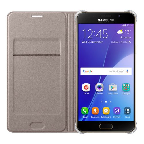Etui Samsung Flip Wallet do Galaxy A5 (2016) Gold EF-WA510PFEGWW