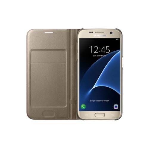Etui Samsung LED View Cover do Galaxy S7 Gold EF-NG930PFEGWW