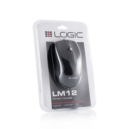 Mysz LOGIC Czarna M-LC-LM12