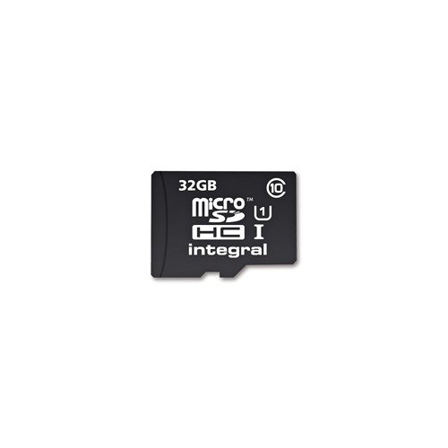 Karta pamięci Integral micro SDHC 32GB CL10 + SDHC adapter INMSDH32G10-40U1