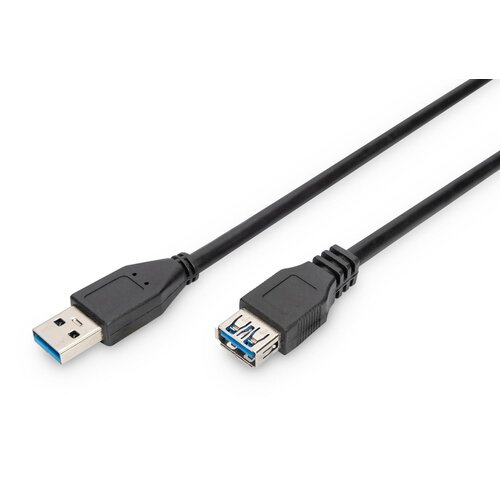 ASSMANN Kabel przedłużający USB 3.0 SuperSpeed Typ USB A/USB A M/Ż czarny 3,0m