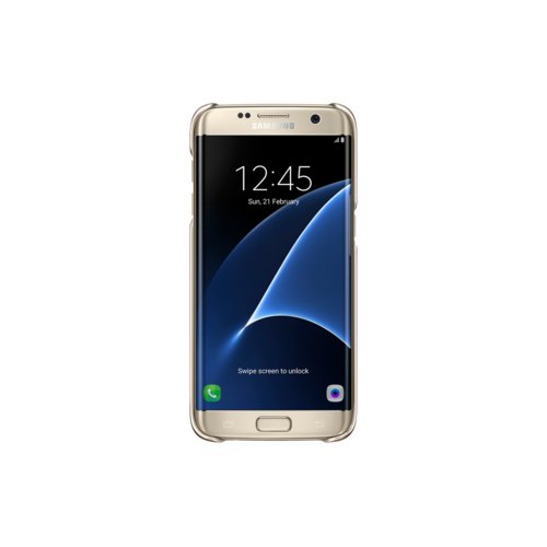 Etui Samsung Clear Cover do Galaxy S7 edge Gold EF-QG935CFEGWW