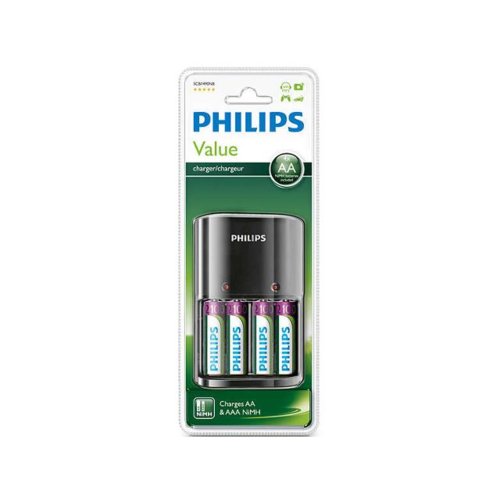 Ładowarka Philips 4 sloty AA/AAA + 4 X AA 2100 mAh