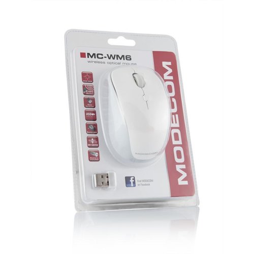 Mysz MODECOM Bezprzewodowa MC-WM6 White M-MC-0WM6-200