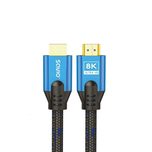 Kabel HDMI Savio CL-169 czarno-niebieski 5m