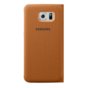 Etui Samsung Flip Wallet (materiałowe) do Galaxy S6 Edge pomarańczowe EF-WG925BOEGWW