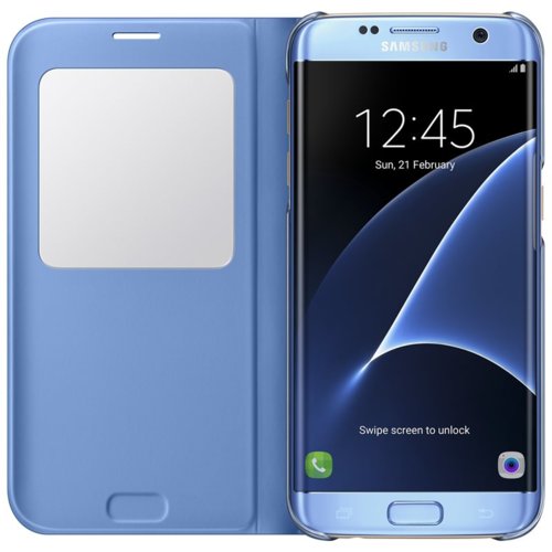 Etui Samsung S View Cover do Galaxy S7 edge Blue EF-CG935PLEGWW