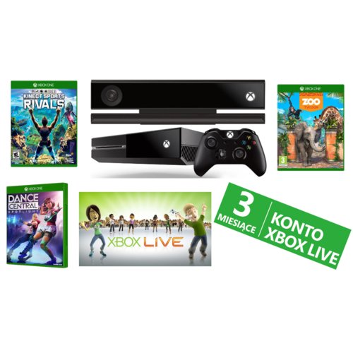 Microsoft Xbox One 500GB Kinect DCS KRS ZT 3M LIVE 6QZ-00082