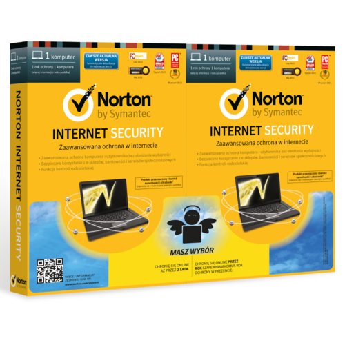 Program: Norton Internet Security 2014 PL, 1 użytkownik, 2 licencje (2x1 rok) BOX