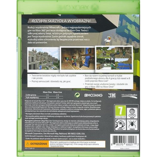 Xbox One Minecraft PL 44Z-00019