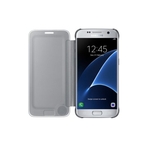 Etui Samsung Clear View Cover do Galaxy S7 Silver EF-ZG930CSEGWW