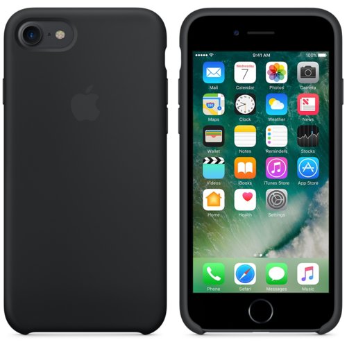 Apple iPhone 7 Silicone Case - Black MMW82ZM/A