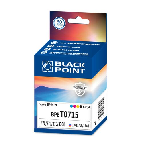 Kartridż atramentowy Black Point BPET0715 kolor