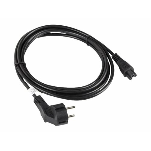 LANBERG Kabel zasilający Laptop (MIKI) IEC 7/7 - IEC 320 C5 3M VDE czarny