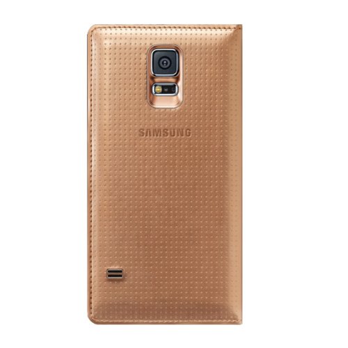 Etui Samsung S View Cover do Galaxy S 5 EF-CG900BDEGWW złote