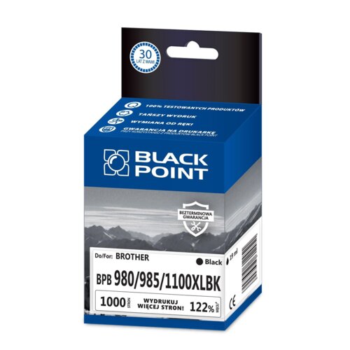 Kartridż atramentowy Black Point BPB980/985/1100XLBK Czarny