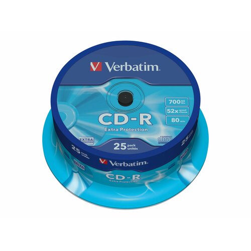CD-R Verbatim 52x 700MB (Cake 25) EXTRA PROTECTION
