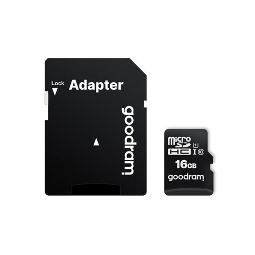 Karta Pamięci GOODRAM microSDHC 16GB + Adapter