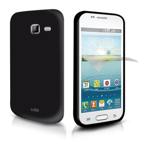 Etui SBS do telefonu Samsung Galaxy Trend II S-7572 + folia ochronna, czarne TEAEROTRENDK