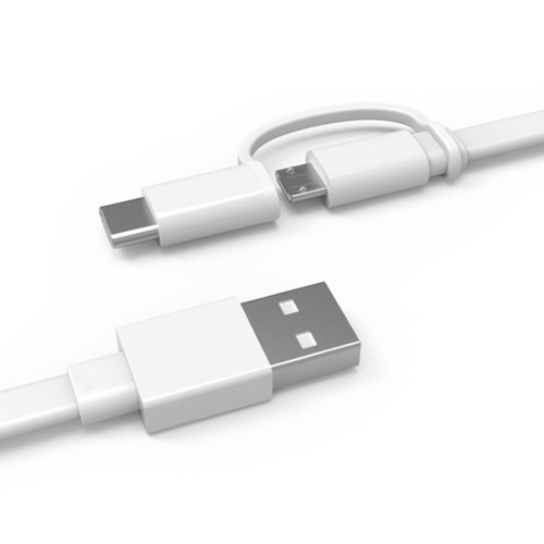 Kabel HUAWEI AP55S USB-C/MicroUSB 1.5m Biały