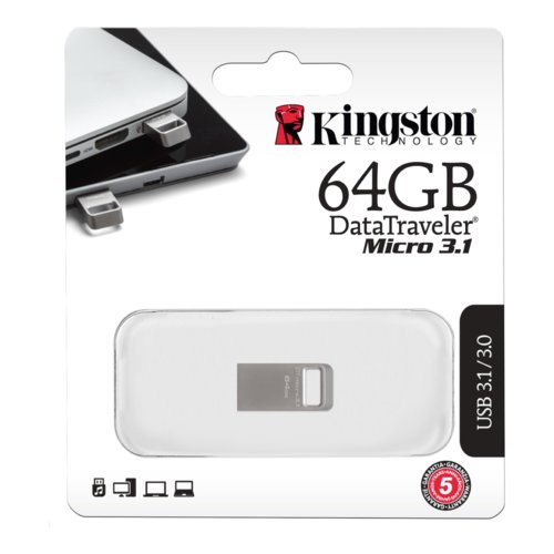 Pendrive Kingston Data Traveler Micro 3.1 64GB USB 3.1 DTMC3/64GB