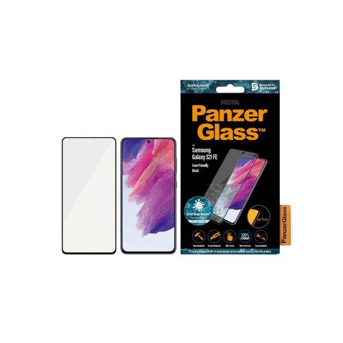 Szkło hartowane PanzerGlass PANZER7275 antybakteryjne czarne Samsung Galaxy S21 FE