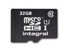 Karta pamięci Integral micro SDHC 32GB CL10 + SDHC adapter INMSDH32G10-40U1