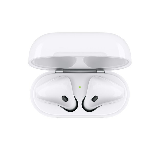Słuchawki Apple AirPods 2 generacji w etui od góry