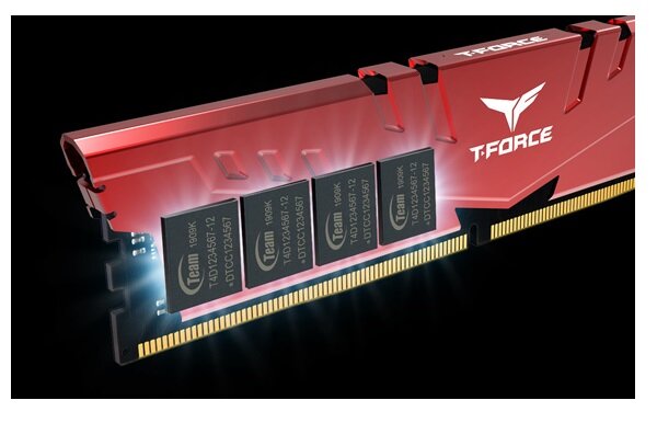 Pamięć Team Group T-Force VulcanZ Gray 16GB (2x8GB) 3200MHz CL18 TLZGD416G3200HC16CDC01 widok wnętrze pamięci