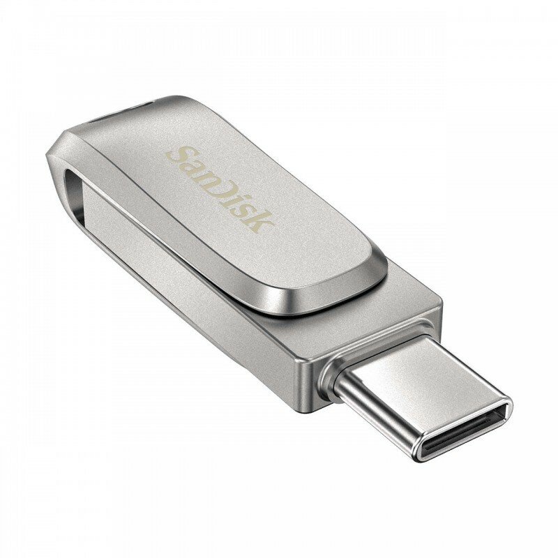 Pendrive Sandisk Ultra Dual Drive Luxe USB-C 64GB SDDDC4-064G-G46 widok złącza usb-c