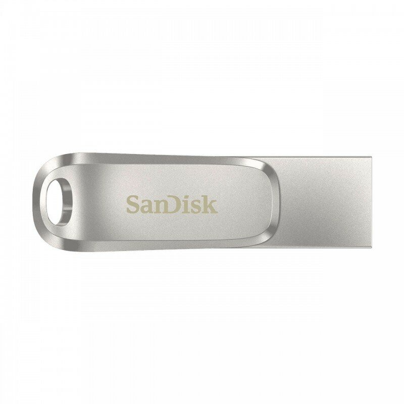 Pendrive Sandisk Ultra Dual Drive Luxe USB-C 64GB SDDDC4-064G-G46 widok z góry w poziomie