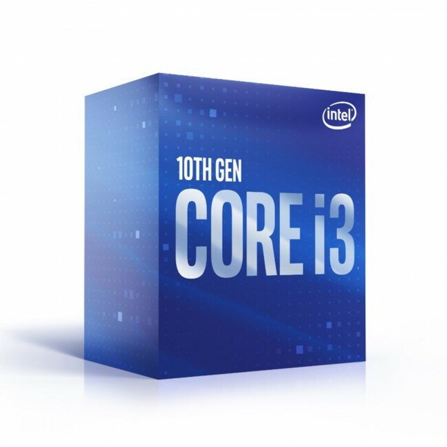 Procesor Intel Core i3-10100 LGA 1200 opakowanie widoczne pod skosem