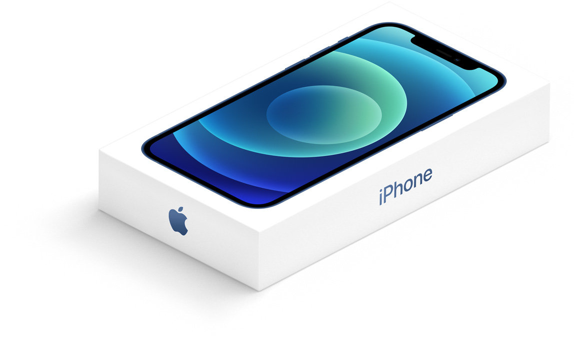 Smartfon Apple iPhone 12 128GB MJNP3PM/A Purple widok na opakowanie