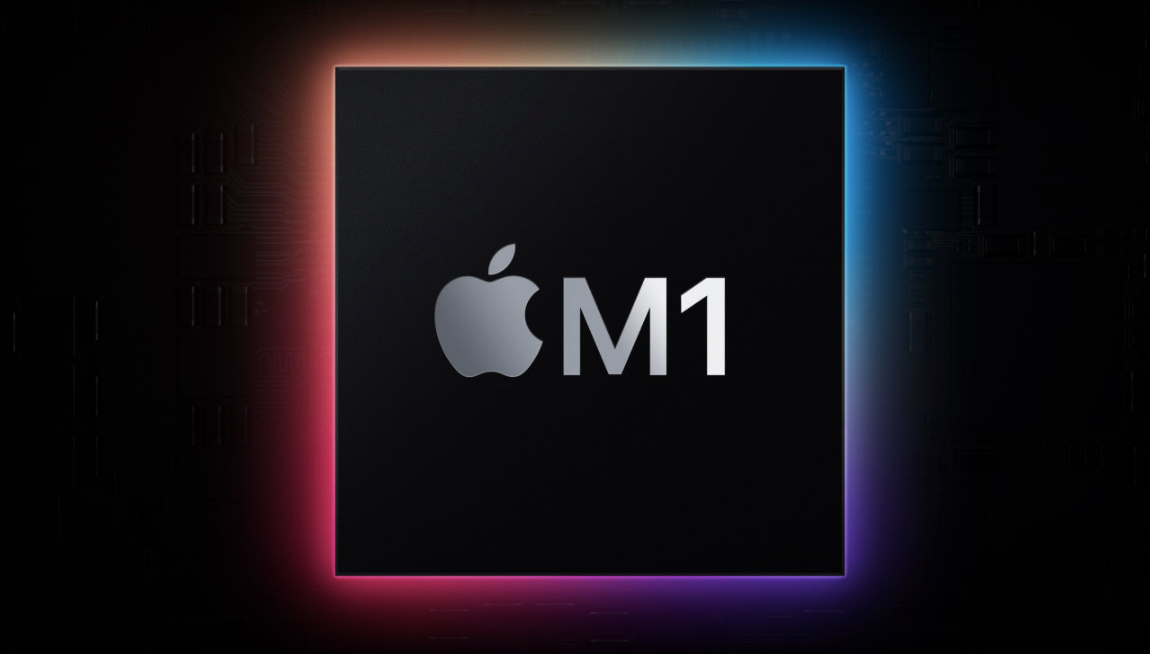 Laptop Apple Macbook Air 13,3 MGND3ZE/A Apple M1 256GB Złoty widok od góry na czip M1