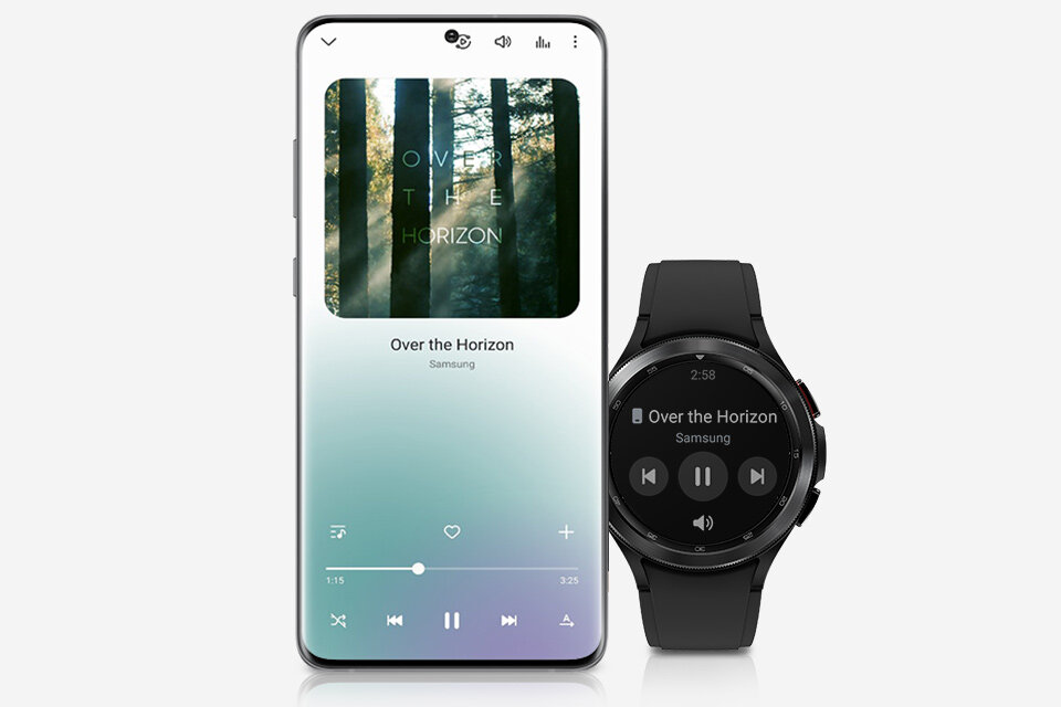 Smartwatch Samsung Galaxy Watch 4 Classic LTE 46mm czarny kontroler multimediów