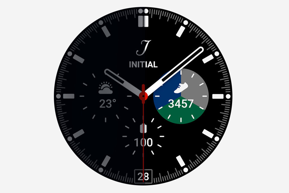Smartwatch Samsung Galaxy Watch 4 Classic LTE 46mm srebrny poziomy jasności
