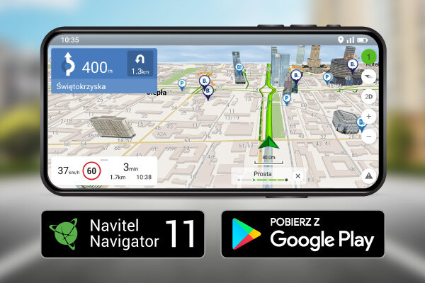 Wideorejestrator Navitel R600 QUAD smartfon z załączoną nawigacją 