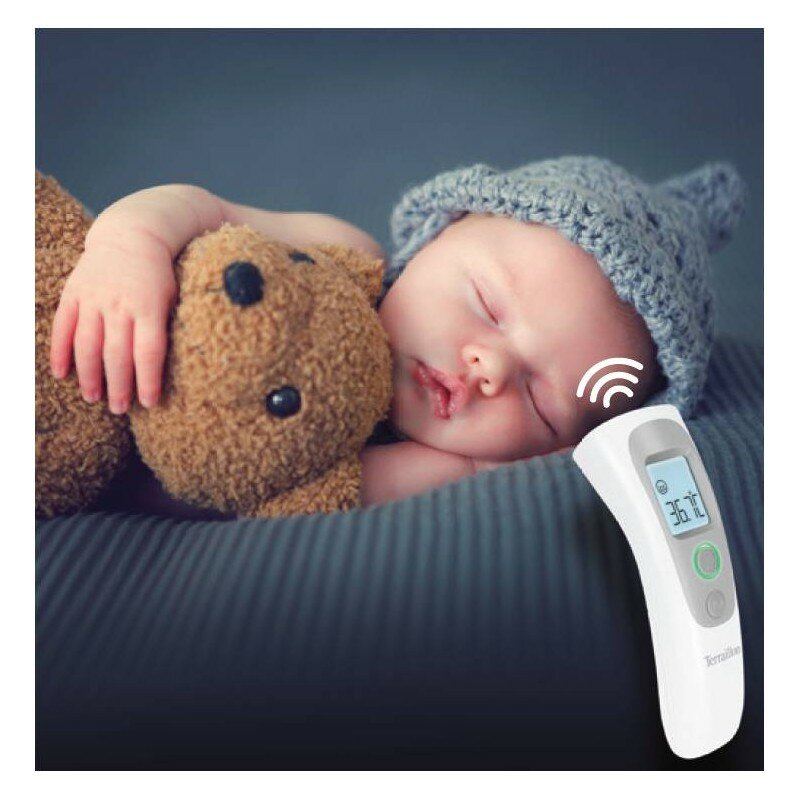 Termometr Terraillon 13955 Thermo distance dziecko podczas snu ma mierzoną temperaturę